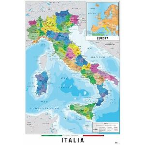 イタリアの地図 ポスター〔新品〕 GPE-5125T｜fcca