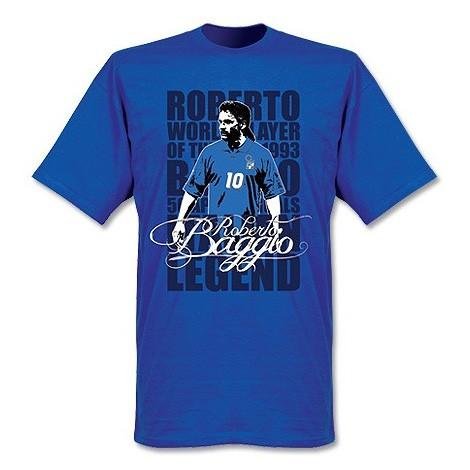 RE-TAKE(リテイク) ロベルト・バッジョ Legend Tシャツ(ブルー)