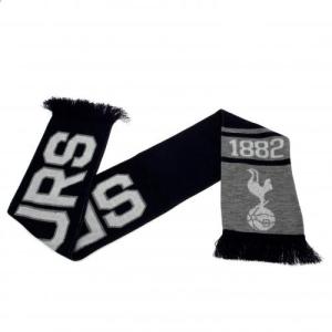 トッテナムサッカーマフラー　スパーズ　ホットスパー マフラー ネイビー/ホワイト トッテナム オフィシャル マフラー BAR(ネイビー×ホワイト