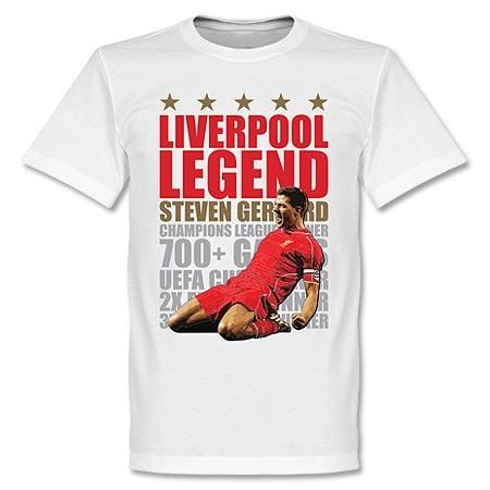 RE-TAKE(リテイク) スティーブン・ジェラード リバプール Legend Tシャツ(ホワイト)