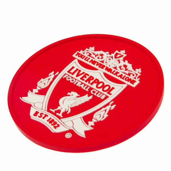 リバプール オフィシャル シリコン コースター (レッド)