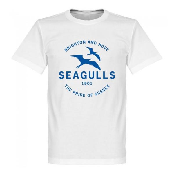 RE-TAKE(リテイク) ブライトン・アンド・ホーブ Seagulls Tシャツ(ホワイト)