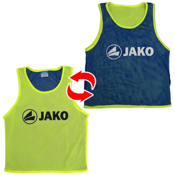 リバーシブルビブス  アダルトサイズ(ネオンイエロー/ブルー)【JAKO/ヤコ】(2618-03)