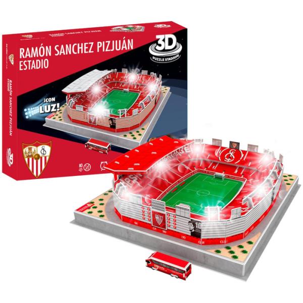 セビージャ オフィシャル スタジアム(ラモン・サンチェス・ピスファン) 3D パズル (LEDスタジ...