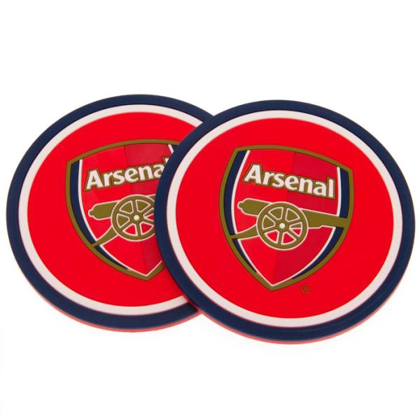 アーセナル オフィシャル シリコン コースター 2個セット