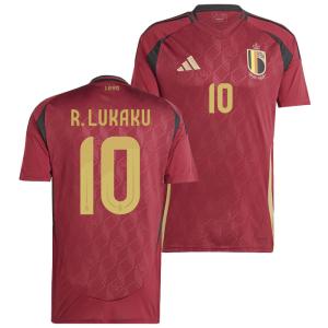 ベルギー代表 2024 ホーム 半袖 ユニフォーム No.10 ロメル・ルカク(adidas/アディダス)(IQ0769/10L)｜fcfa