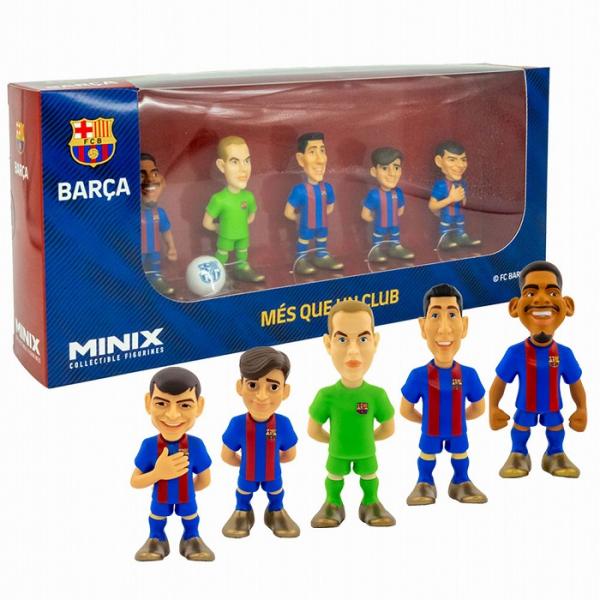 MINIX Figure Football Stars FCバルセロナ 5体セット(7cm)