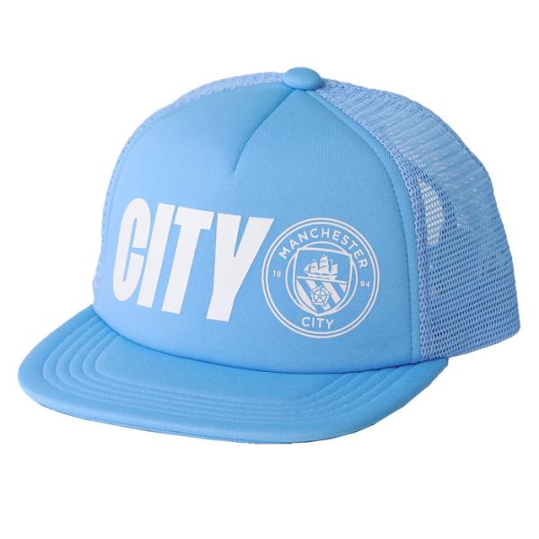 マンチェスターシティ オフィシャル エンブレム メッシュ キャップ CITY(スカイ)(MC-200...