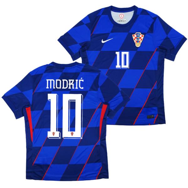 ●クロアチア代表 2024 アウェイ 半袖 ユニフォーム No.10 モドリッチ【NIKE/ナイキ】...