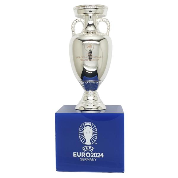 【UEFA EURO2024】 オフィシャル レプリカトロフィー3D 台座付き 70mm(本体)(E...