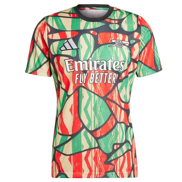 アーセナル 24-25 プレマッチシャツ 半袖(レッド×グリーン)【adidas/アディダス】(IS...