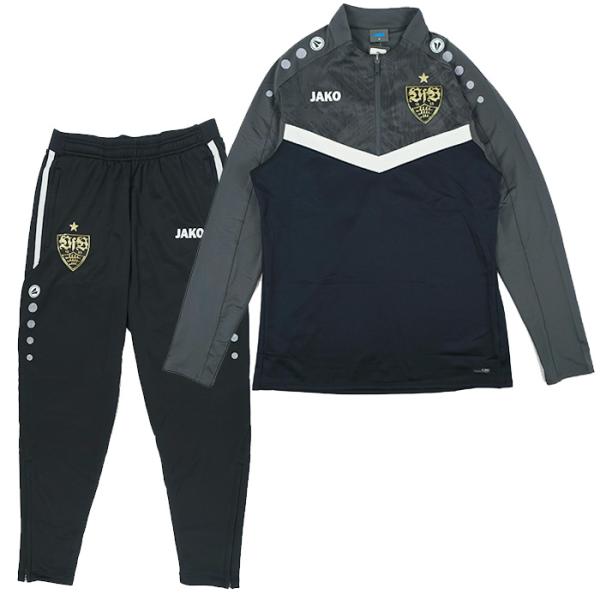 シュトゥットガルト 24-25 CL 1/4 ZIPトレーニング トップ＆パンツ 上下セット(グレー...