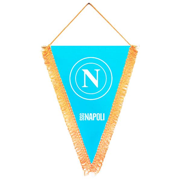 SSCナポリ オフィシャル ペナント Triangle 25×35cm(サックス) (NA1203)