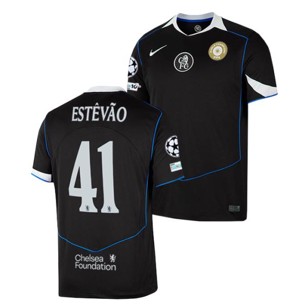 ●チェルシー 25-26 サード 半袖 ユニフォーム(胸スポンサー無し) No.41 エステバン (...