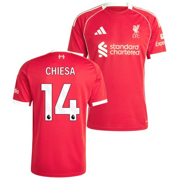 ●リバプール 25-26 ホーム 半袖 ユニフォーム No.14 キエーザ【adidas/アディダス...