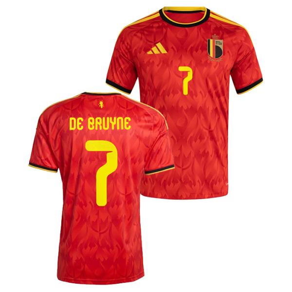 ●ベルギー代表 2026 ホーム 半袖 ユニフォーム No.7 デ・ブルイネ【adidas/アディダ...