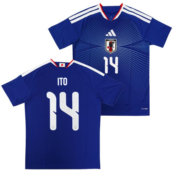 ●アディダス サッカー日本代表 2026 ホーム レプリカ ユニフォーム No.14 伊東 純也【a...