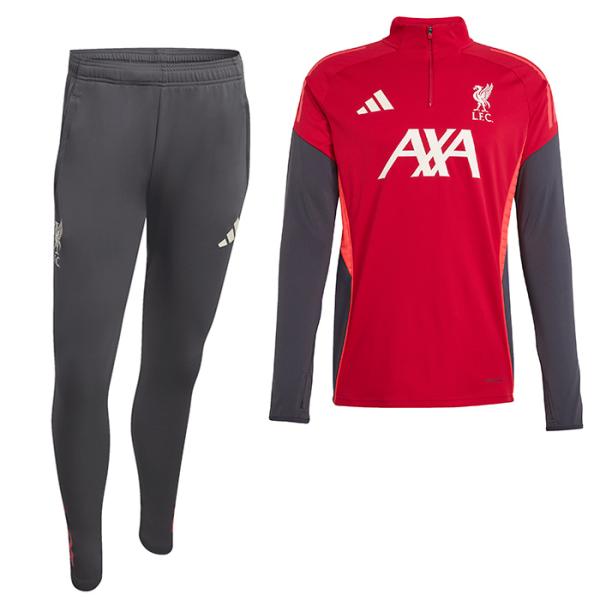 リバプール 25-26 TIRO25 1/4 ZIPトレーニング トップ長袖&amp;パンツ 上下セット(レ...