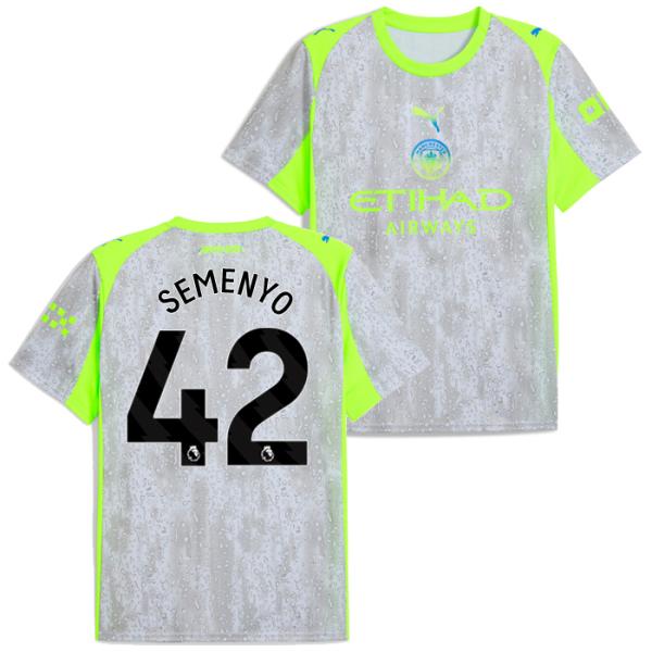 ●マンチェスターシティ 25-26 サード 半袖 ユニフォーム No.42 セメンヨ【PUMA/プー...