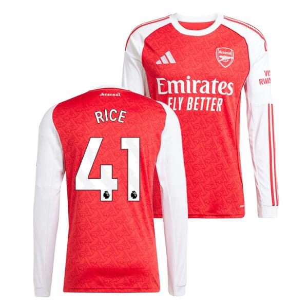 ●アーセナル 25-26 ホーム 長袖 ユニフォーム No.41 ライス【adidas/アディダス】...