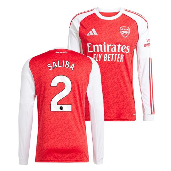 ●アーセナル 25-26 ホーム 長袖 ユニフォーム No.2 サリバ【adidas/アディダス】(...