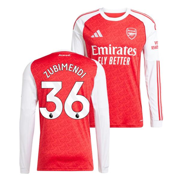 ●アーセナル 25-26 ホーム 長袖 ユニフォーム No.36 スビメンディ【adidas/アディ...