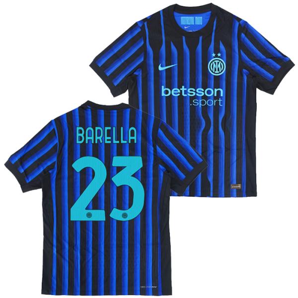 ◆●インテル 25-26 ホーム Dri-FIT ADV 半袖 ユニフォーム No.23 バレッラ ...