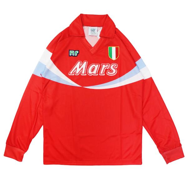 ●SSCナポリ 90-91 3rd 長袖 レトロ ユニフォーム (復刻モデル)【Ennerre/エネ...