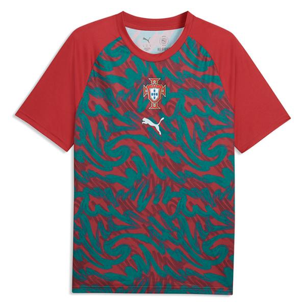 ポルトガル代表 2026 プレマッチ シャツ 半袖(レッド×グリーン)【PUMA/プーマ】(7847...