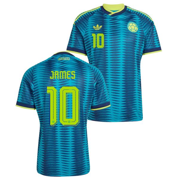 ●コロンビア代表 2026 アウェイ 半袖 ユニフォーム No.10 ハメス【adidas/アディダ...