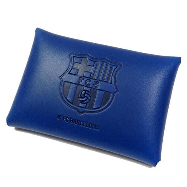 FCバルセロナ オフィシャル レザーカードケース (ブルー)(BCN87785)