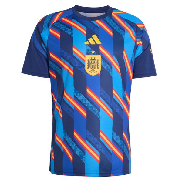 スペイン代表 2026 ホーム プレマッチジャージー 半袖 (ブルー×ネイビー)【adidas/アデ...