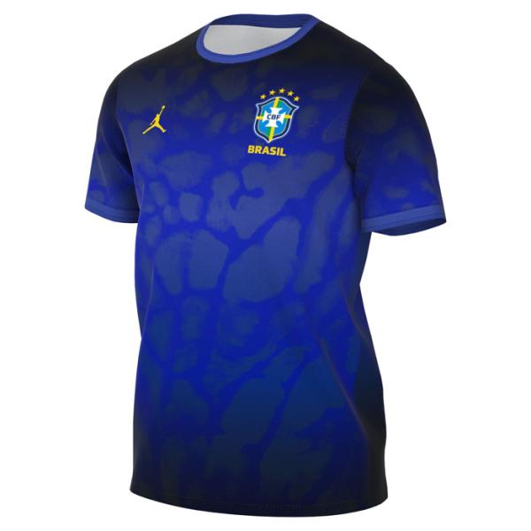 ●ブラジル代表 2026 ACDPR プレマッチトップ 半袖(ブルー)【JORDAN/ジョーダン】(...