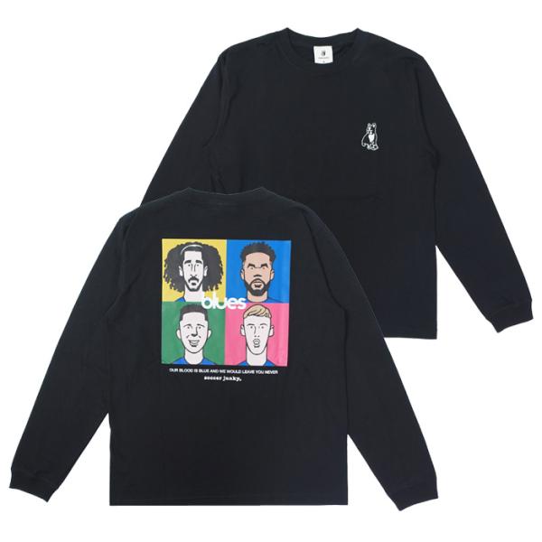 soccer junky(サッカージャンキー) blues ロングスリーブTシャツ(ブラック)(SJ...