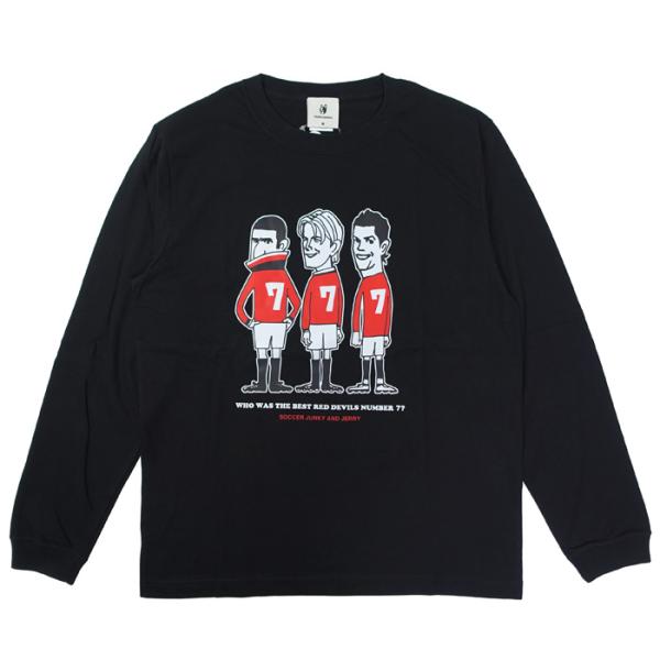 soccer junky(サッカージャンキー) 777 ロングスリーブ Tシャツ(ブラック)(SJ2...