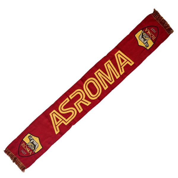 ASローマ オフィシャル アクリル ジャガードマフラー (マルーン)(RM.2611_2)