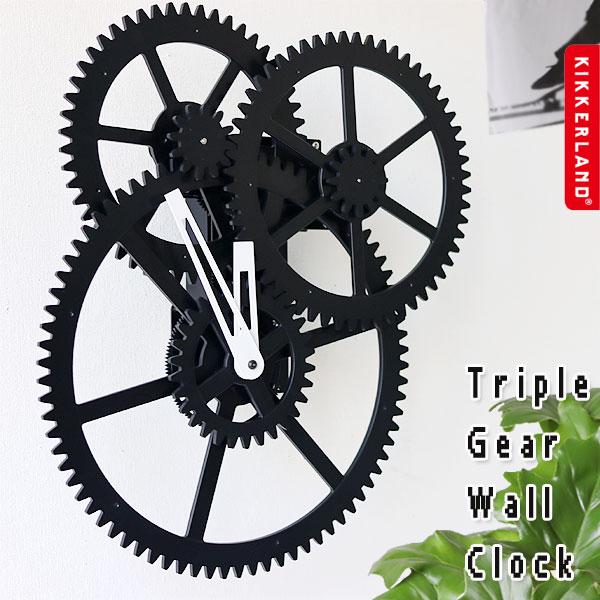 KIKKERLAND TRIPLE GEAR WALL CLOCK トリプルギアウォールクロック（壁...