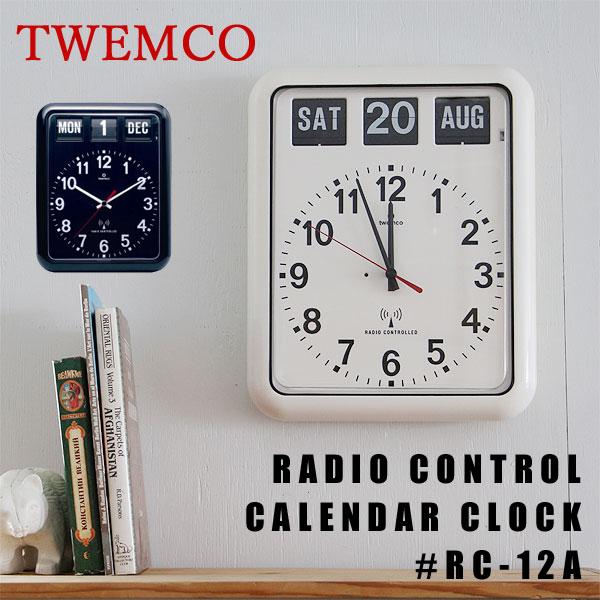 TWEMCO RADIO CONTROL CALENDAR CLOCK RC-12A（トゥエンコ 電...