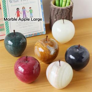 Marble Apple マーブルアップル L（ペーパーウェイト りんご 大理石）｜fci