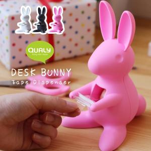 QUALY Desk Bunny Tape Dispenser（テープカッター セロハンテープ台 バニー うさぎ 兎）