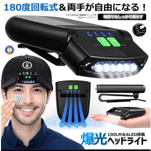 ヘッドライト LED 帽子につける キャップラ...の詳細画像1