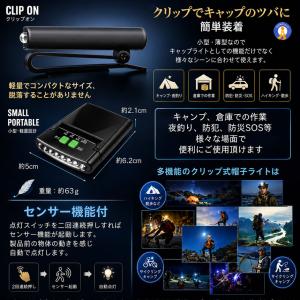 ヘッドライト LED 帽子につける キャップラ...の詳細画像4