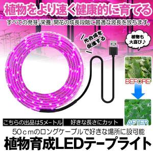 植物育成ライト 5m LED植物用 LEDテープライト 植物成長促進