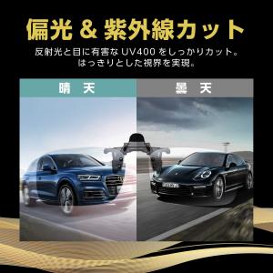 サングラス 眼鏡の上から クリップオン 偏光サ...の詳細画像2