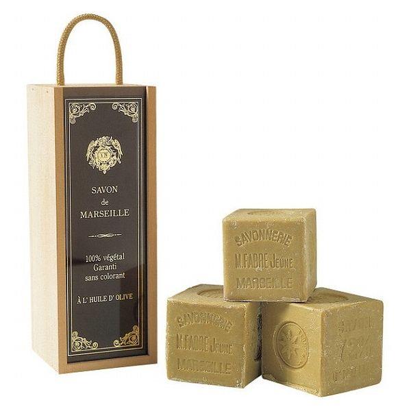 【送料込み】マリウスファーブル サボンドマルセイユ オリーブ ビッグキューブギフト 600g ×3