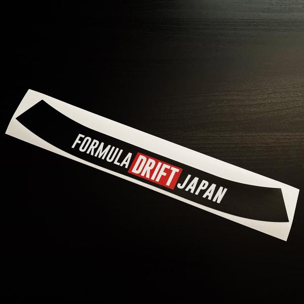 FD JAPAN ヘルメットバイザーステッカー/黒