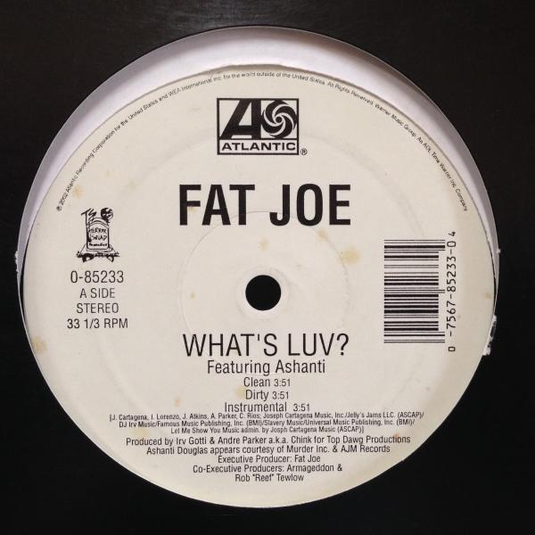 12inchレコード　 FAT JOE / WHAT'S LUV? Feat. ASHANTI