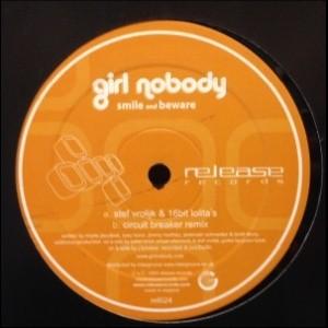 12inchレコード　GIRL NOBODY / SMILE AND BEWARE