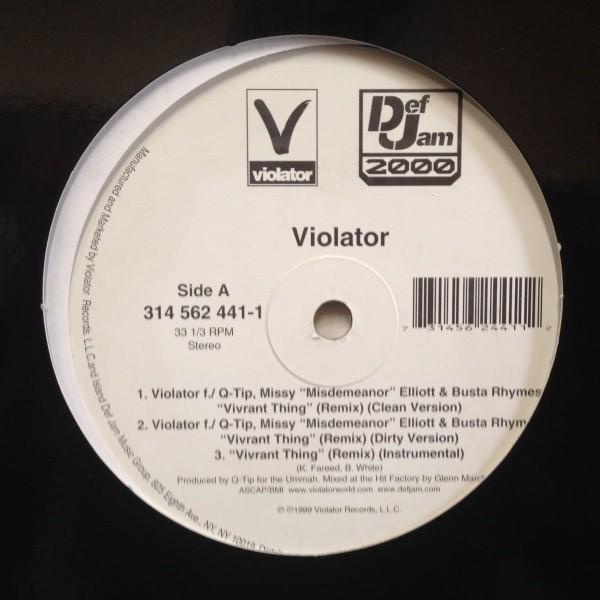 12inchレコード　 VIOLATOR / VIVRANT THING (Q-TIP、MISSY ...