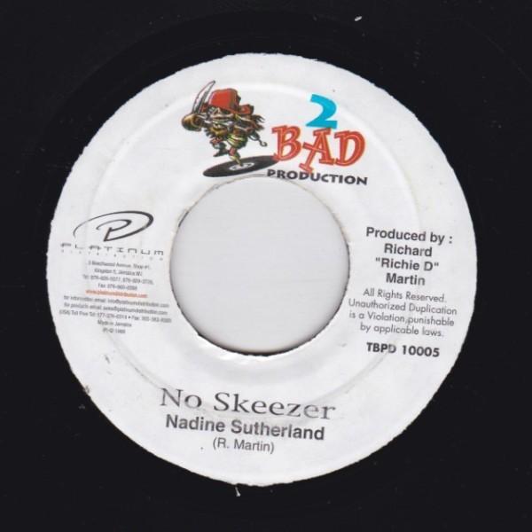 EPレコード　NADINE SUTHERLAND / NO SKEEZER (SCOTCH BONN...